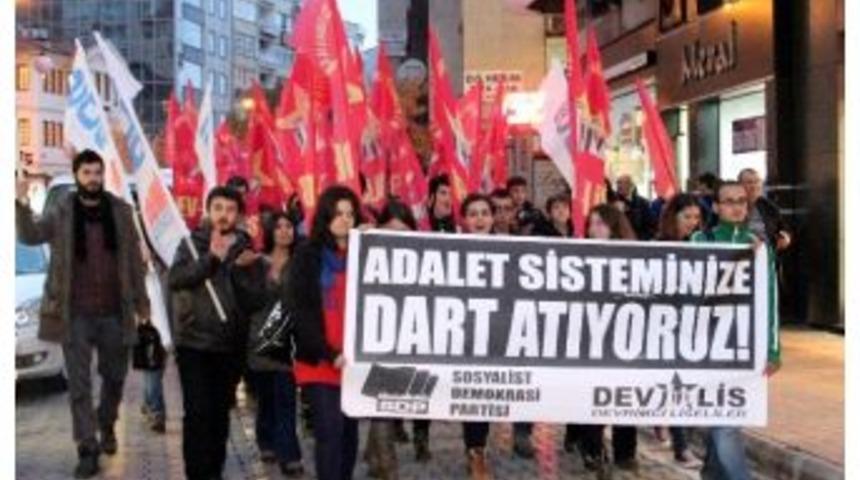 Devrimci Liseliler'den "dart" Y&uuml;r&uuml;y&uuml;ş&uuml;