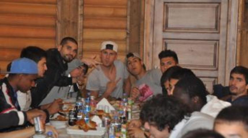 Recep Mamur, Futbolcuları Evinde Ağırladı