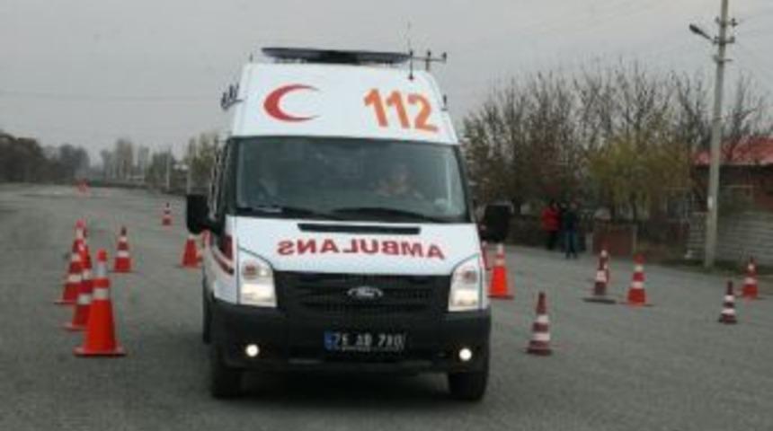 Iğdır&rsquo;da Ralliyi Aratmayan Ambulans S&uuml;r&uuml;ş Kursu