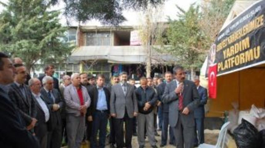 Darende&rsquo;den Suriye&rsquo;ye Bir Tır Yardım G&ouml;nderildi