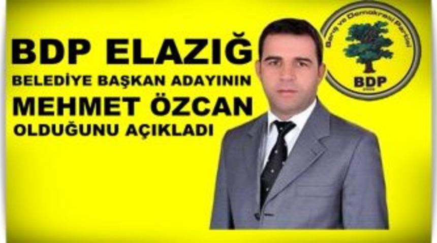 BDP Elazığ Belediye Başkan Adayı Mehmet &Ouml;ZCAN