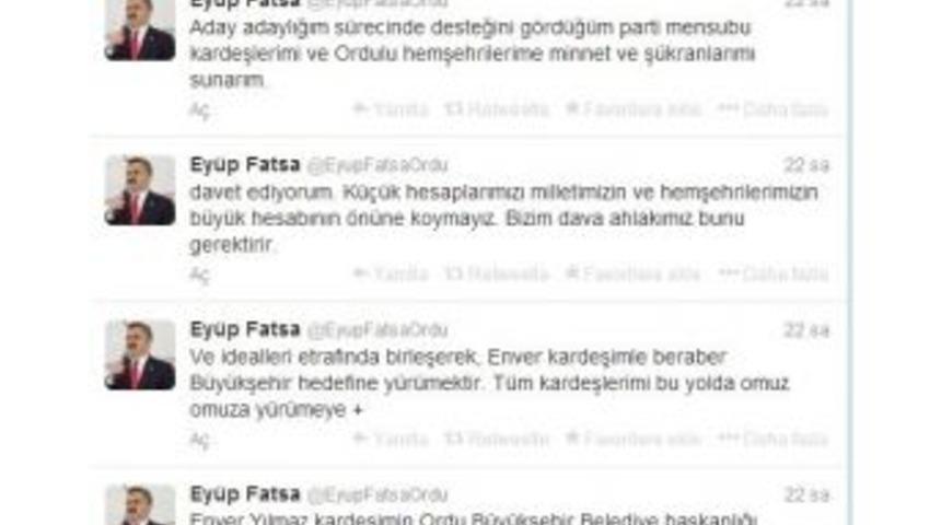 Fatsa&rsquo;dan Yılmaz&rsquo;a Destek