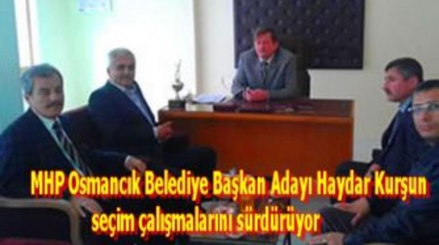 MHP Osmancık  Adayı  Kurşun se&ccedil;im &ccedil;alışmalarını s&uuml;rd&uuml;r&uuml;yor.