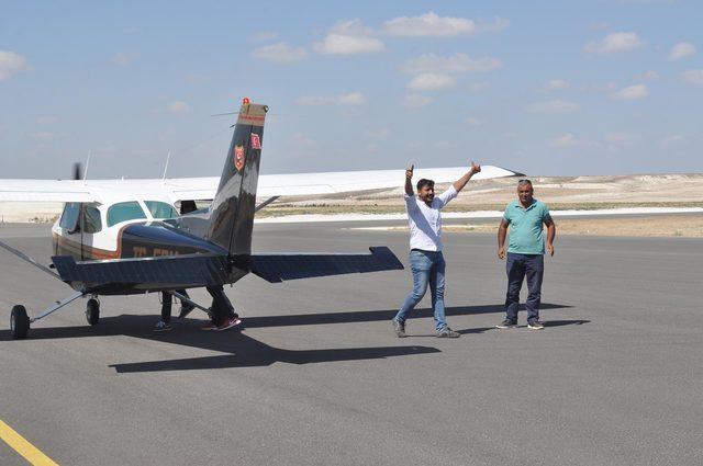 'Uçmayan Köy Kalmasın' projesiyle köylüler ilk kez uçağa bindi