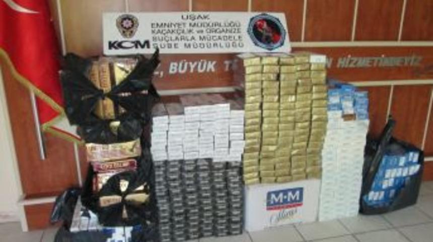 Uşak&rsquo;ta Ka&ccedil;ak Sigara Operasyonu