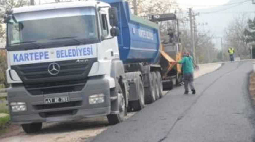Kartepe'de &Ouml;zdal Caddesi Asfaltlandı