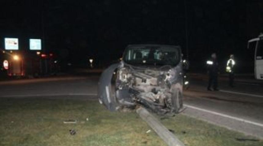 Biga&rsquo;da Trafik Kazası: 2 Yaralı