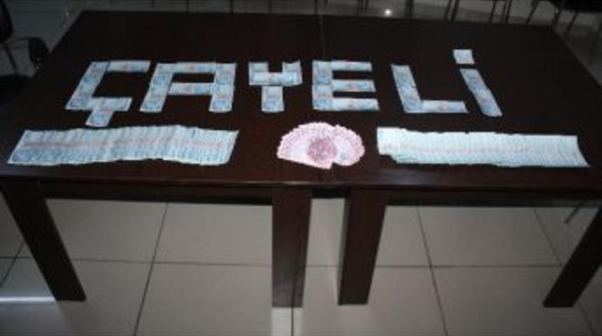 Rize'de Sahte Para Operasyonu