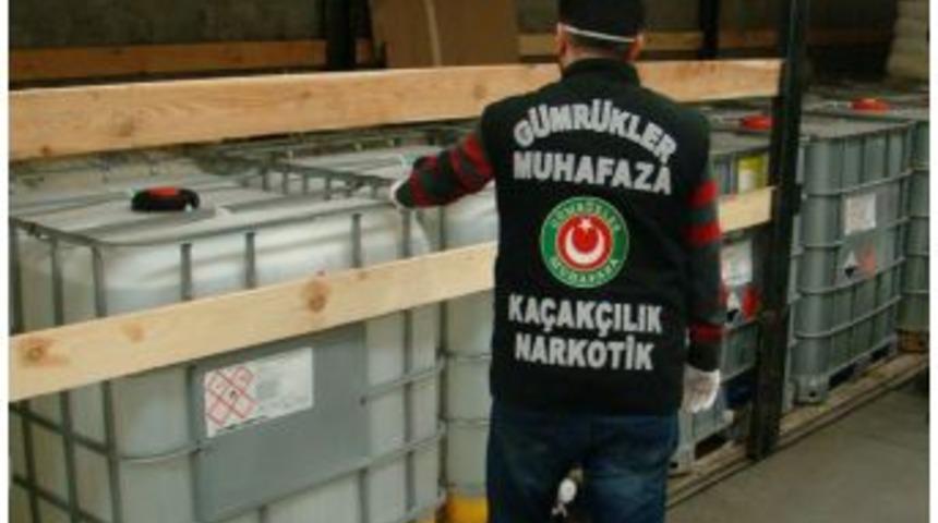 7 Ton Eroin Elde Edilebilecek Asit Anhidrit Maddesi Ele Ge&ccedil;irildi