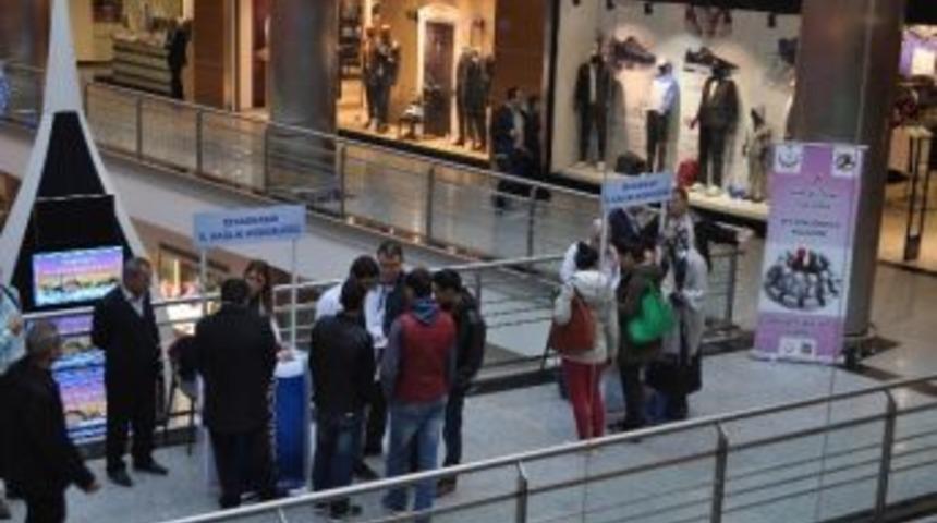 Diyarbakır İl Sağlık M&uuml;d&uuml;rl&uuml;ğ&uuml; Ninova'da Aıds Standı A&ccedil;tı