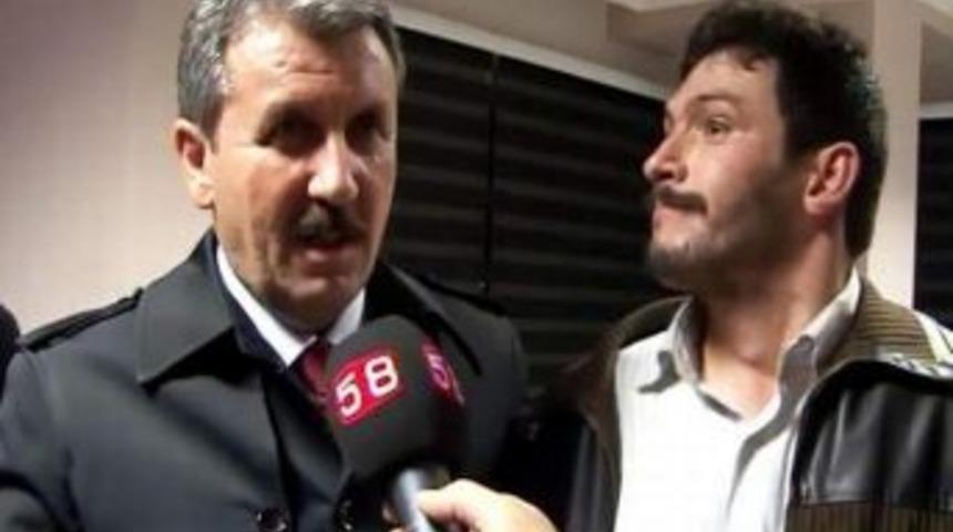 Bbp Genel Başkanı Mustafa Destici&rsquo;den İş S&ouml;z&uuml; Alan Engelli Vatandaş G&ouml;zyaşlarına Boğuldu