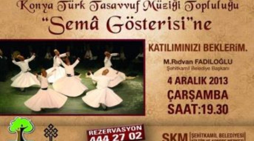 Şehitkamil Belediyesi&rsquo;nden Mevlana Haftası Etkinlikleri