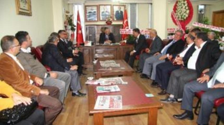 Başkan Tuna, Mhp&rsquo;nin Yeni Y&ouml;netimini Ziyaret Etti