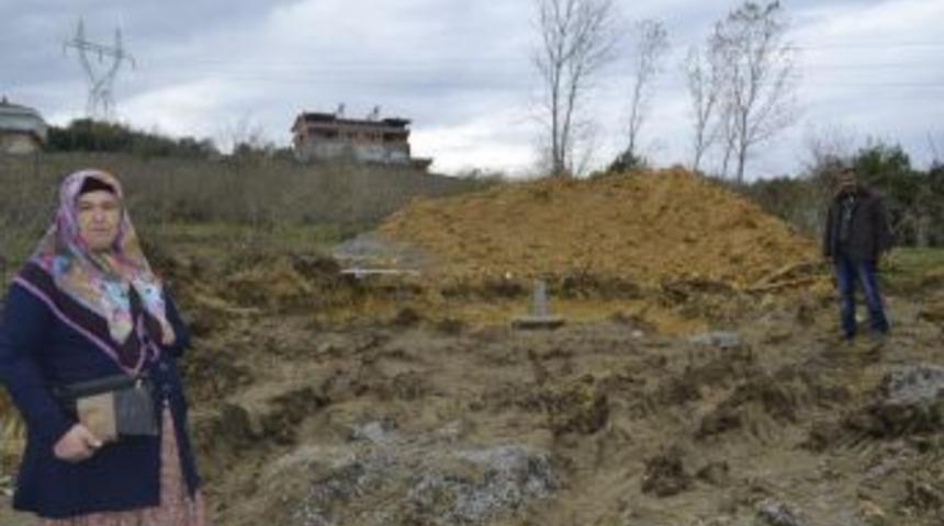 Tarlasına elektrik direkleri dikerek zarar verdiler