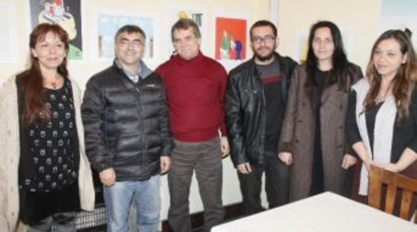 Sel&ccedil;uk'ta Karikat&uuml;r Sergisi Aday Adaylarını Buluşturdu