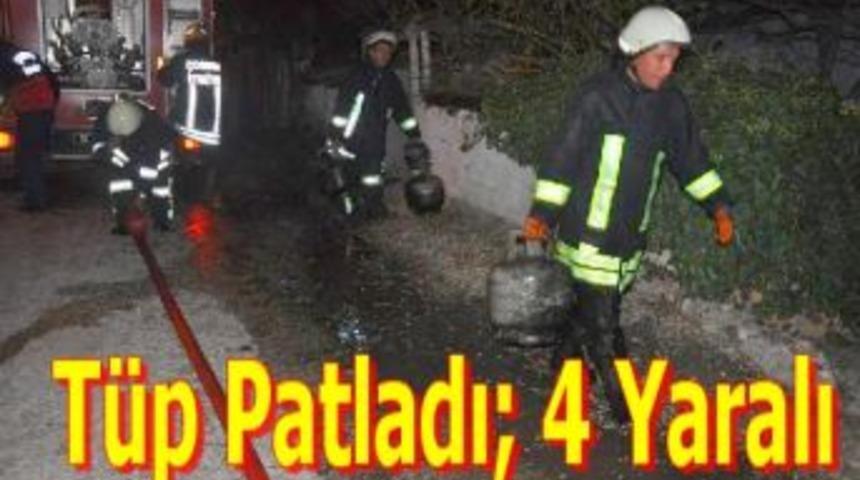 T&uuml;p patladı; 4 yaralı