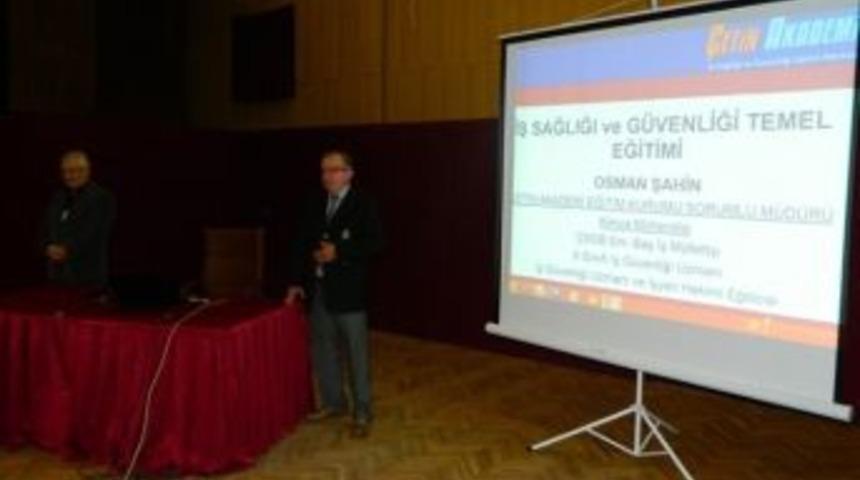 Tekirdağ İl &Ouml;zel İdaresi İş Sağlığı Ve İş G&uuml;venliği Eğitimleri Başladı