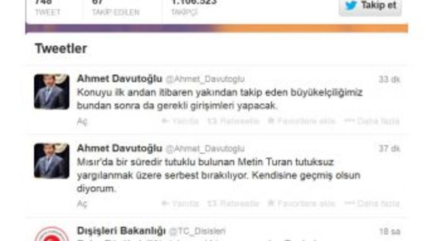 Davutoğlu: Metin Turan Serbest Bırakılıyor