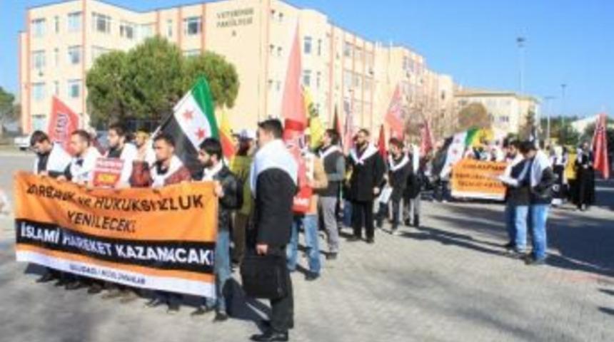 &Uuml;niversiteliler, Suriye, Mısır Ve Filistin İ&ccedil;in Y&uuml;r&uuml;d&uuml;