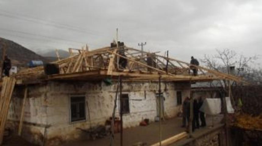 Nurhak&rsquo;ta, &lsquo;&ccedil;atısız Ev Kalmasın&rsquo; Projesi