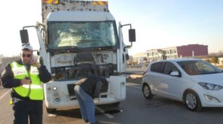 Biga&rsquo;da Trafik Kazası: 1 Yaralı