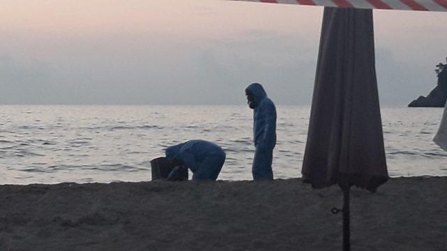 Bartın’da sahile varil vurdu