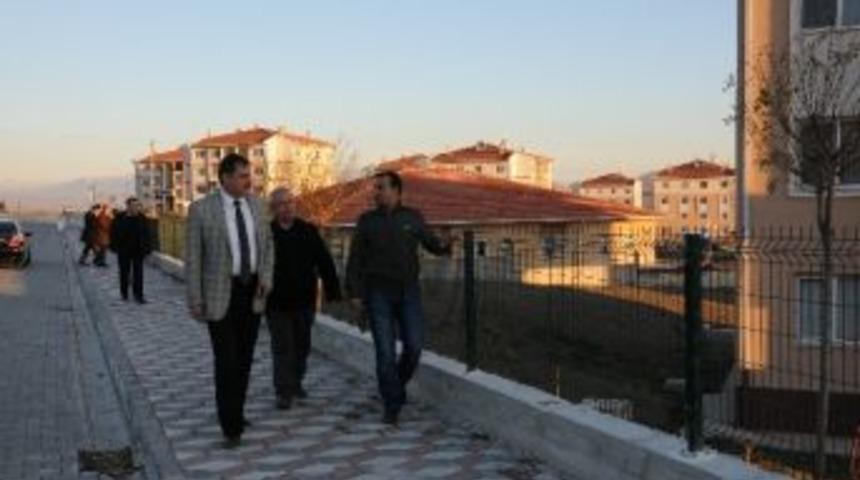 Merzifon Belediyesi'nden Toki&rsquo;ye &Ccedil;evre D&uuml;zenleme Desteği