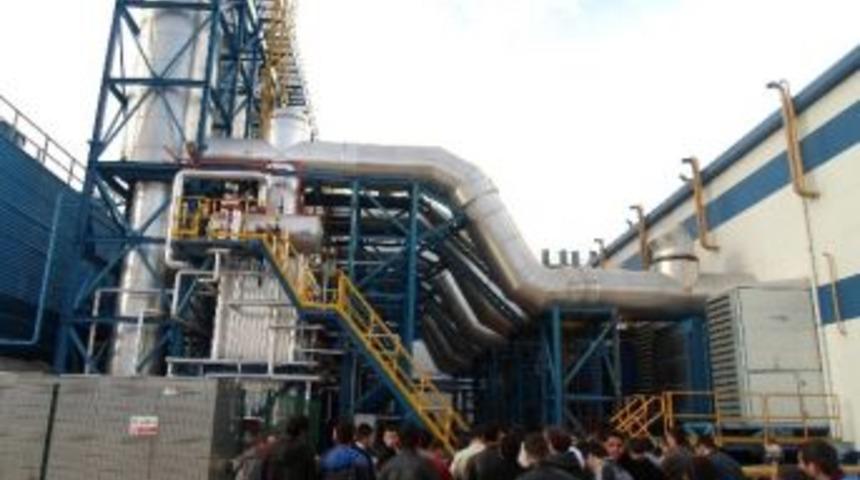 &Ouml;ğrencilerinden Doğalgaz &Ccedil;evrim Santraline Teknik Gezi