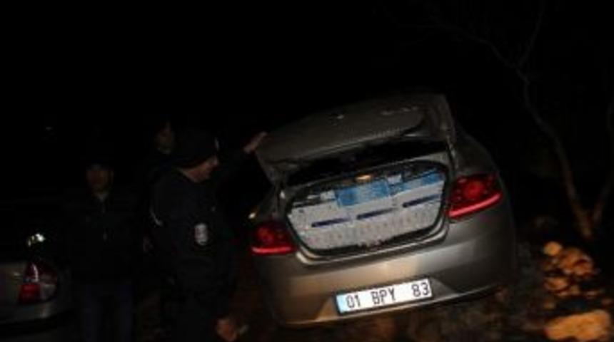 Uygulama Noktasından Ka&ccedil;an Ara&ccedil;ta Ka&ccedil;ak Sigara Ele Ge&ccedil;irildi