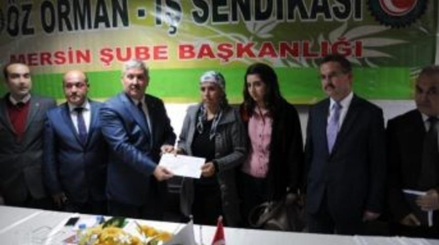 Vefat Eden Orman İş&ccedil;isinin Ailesine 20 Bin Tl Yardım