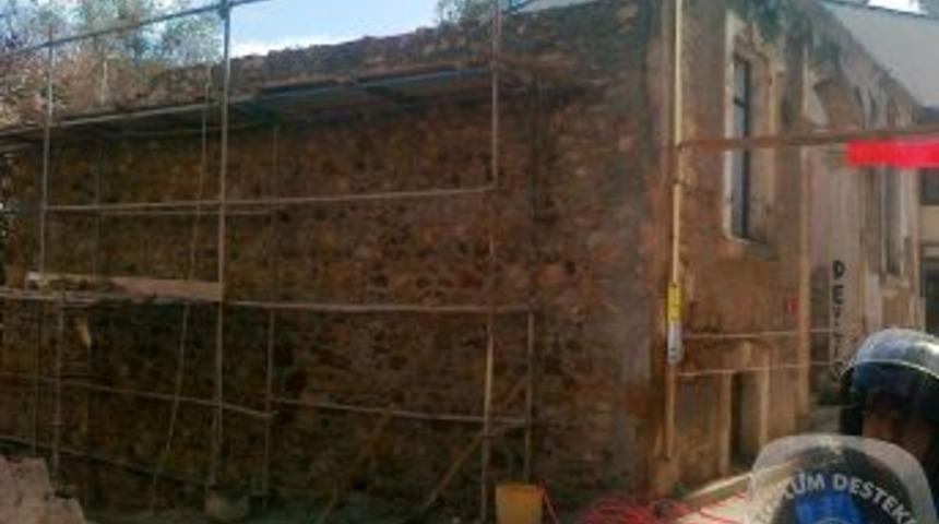 Polis Su&ccedil; Işlenme Ihtimali Olan Metruk Binalar I&ccedil;in &Ccedil;alışma Başlattı