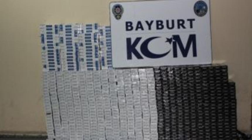 Bayburt&rsquo;ta Bir Ara&ccedil;ta 8 Bin 109 Paket Ka&ccedil;ak Sigara Ele Ge&ccedil;irildi