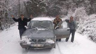 Kastamonu'da Kar Yağışı Etkili Oluyor