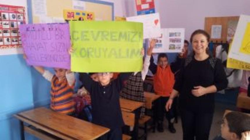 Atat&uuml;rk İlkokulu'ndan "Temiz &Ccedil;evre, Temiz Okul" projesi