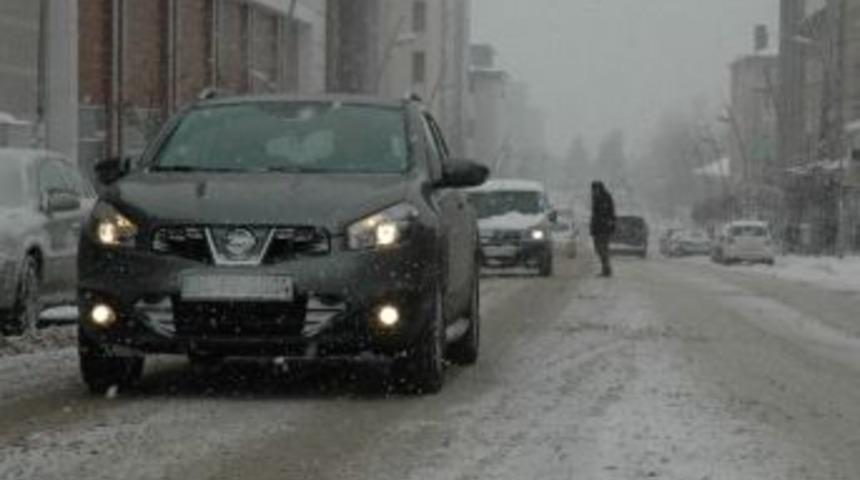 Erzurum&rsquo;da Kar Yağışı