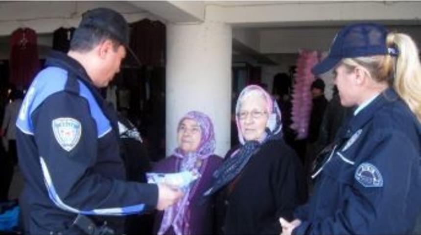 Nazilli Polisinden Bayanlara Broş&uuml;rl&uuml; Uyarı