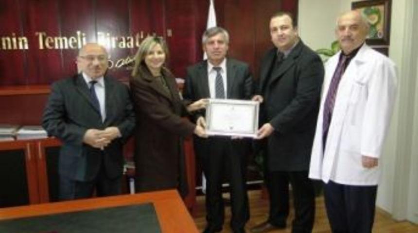 Kan Kampanyası Desteğine Teşekk&uuml;r Belgesi