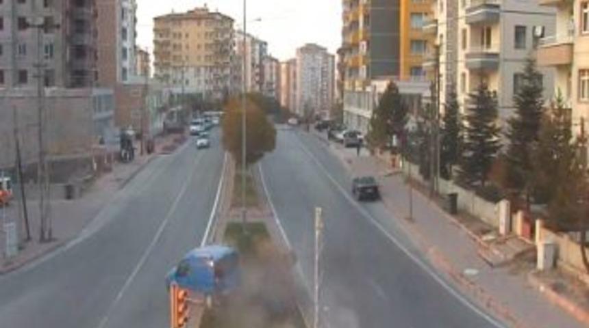 Kayseri&rsquo;de Trafik Kazaları Mobese&rsquo;ye Yansıdı