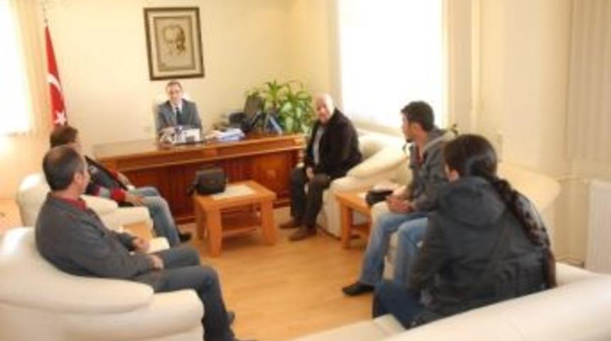 Didim Gazeteciler Cemiyeti'nden Kaymakam Emiroğlu'na Ziyaret