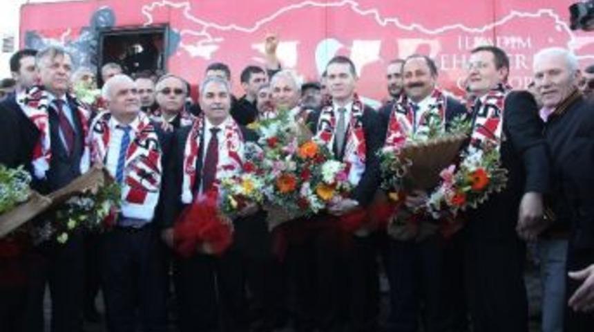 Mhp&rsquo;nin Samsun Adayları Karşılandı