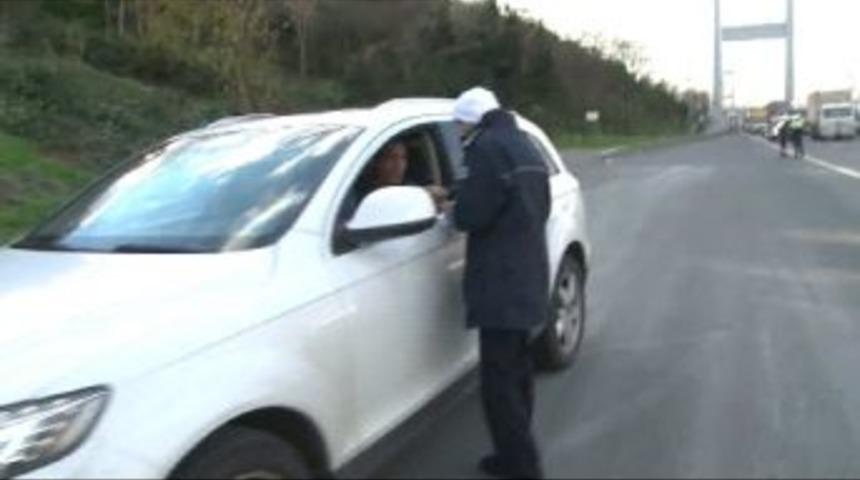 Fb&rsquo;li Bruno Alves, Trafik Ekiplerinin Kış Denetimine Takıldı