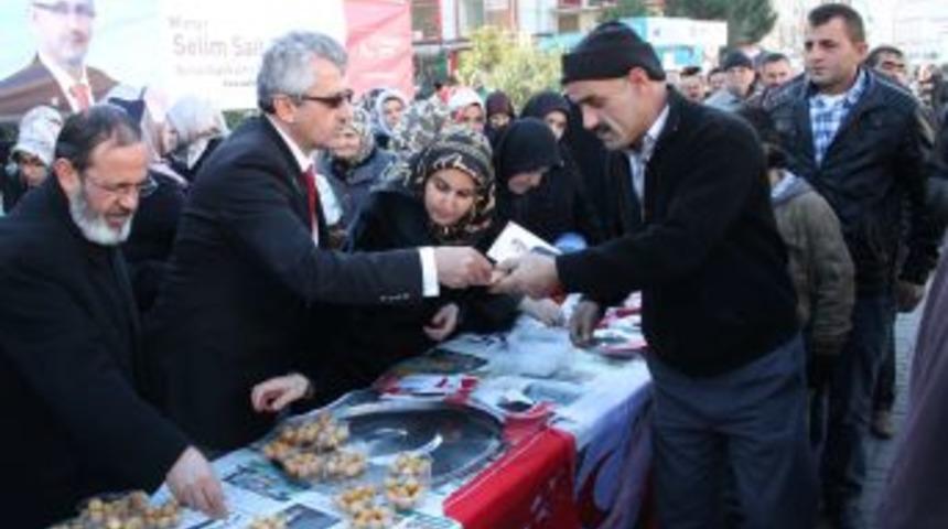Lokma Dağıtarak Başkan Adayını Tanıttılar