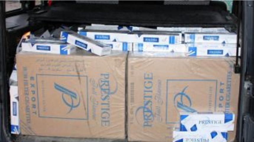 Minib&uuml;ste 16 Bin Paket Ka&ccedil;ak Sigara Ele Ge&ccedil;irildi