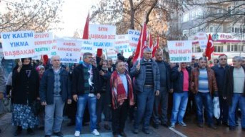 Karaağa&ccedil; K&ouml;yl&uuml;lerinin '2B'de Y&uuml;ksek Bedel' Tepkisi