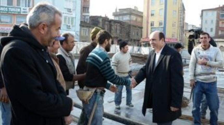 Başkan Ok, &Ccedil;alışmaları Yerinde İnceledi