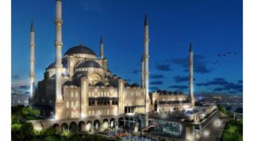 &Ccedil;amlıca Tepesi&rsquo;ndeki Caminin Y&uuml;zde 20&rsquo;si Tamamlandı