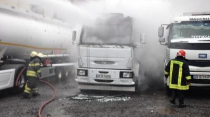Mazot Tankerinde Yangın