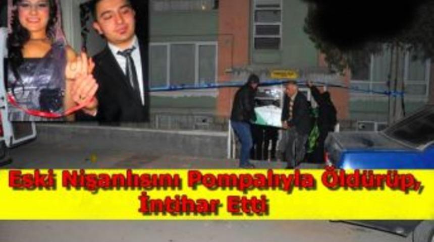 Eski nişanlısını pompalıyla &ouml;ld&uuml;r&uuml;p, intihar etti