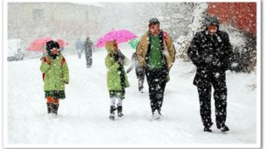 Taşıma sistemle eğitim g&ouml;ren &ouml;ğrencilere kar tatili