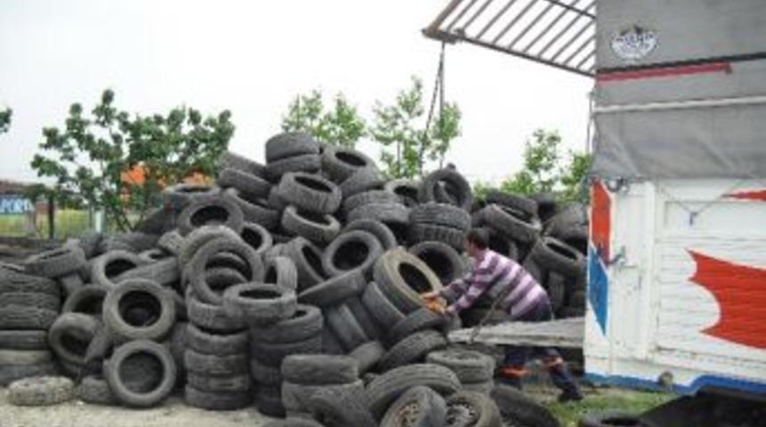 İzmit&rsquo;te Ayda 20 Ton Lastik Doğaya Kazandırılıyor